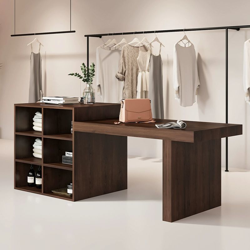 服装店中岛中岛桌流水女装展示台中间店铺展示柜展示摆放陈列摆件