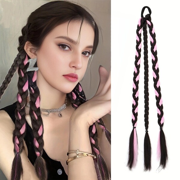Boxing braid with pigtail