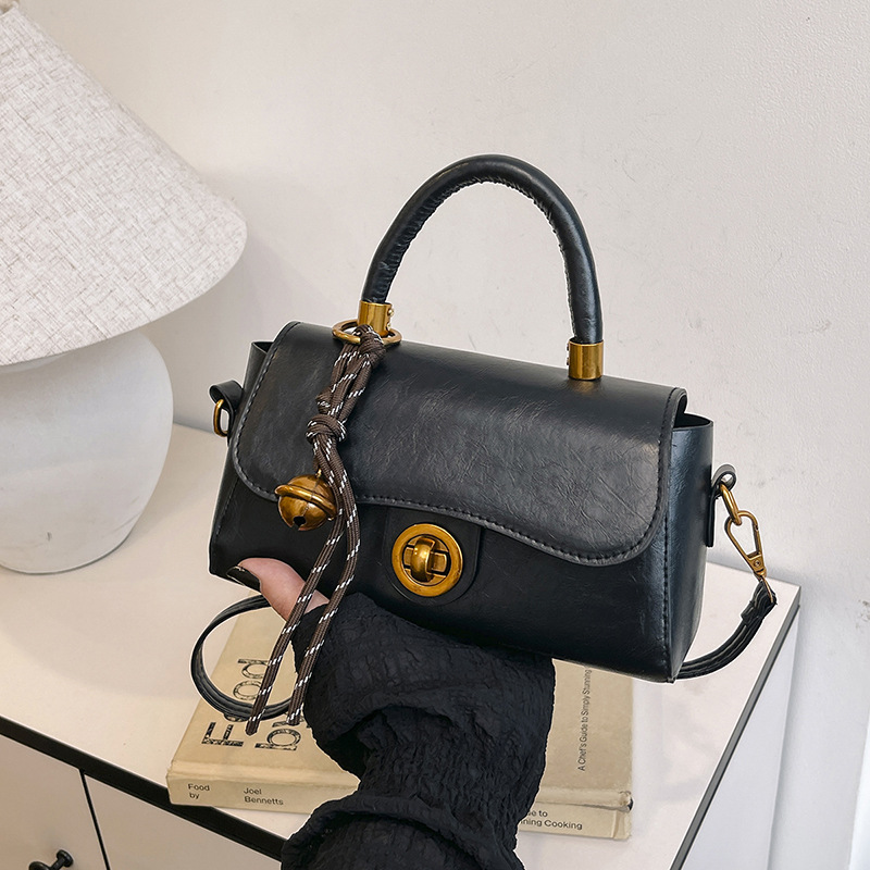 Moda 2024 invierno nicho bolso de mano de tendencia inclinado bolso de mujer bolso de mano pequeño bolso cuadrado de mujer sensación simple bolso de hombro ocio