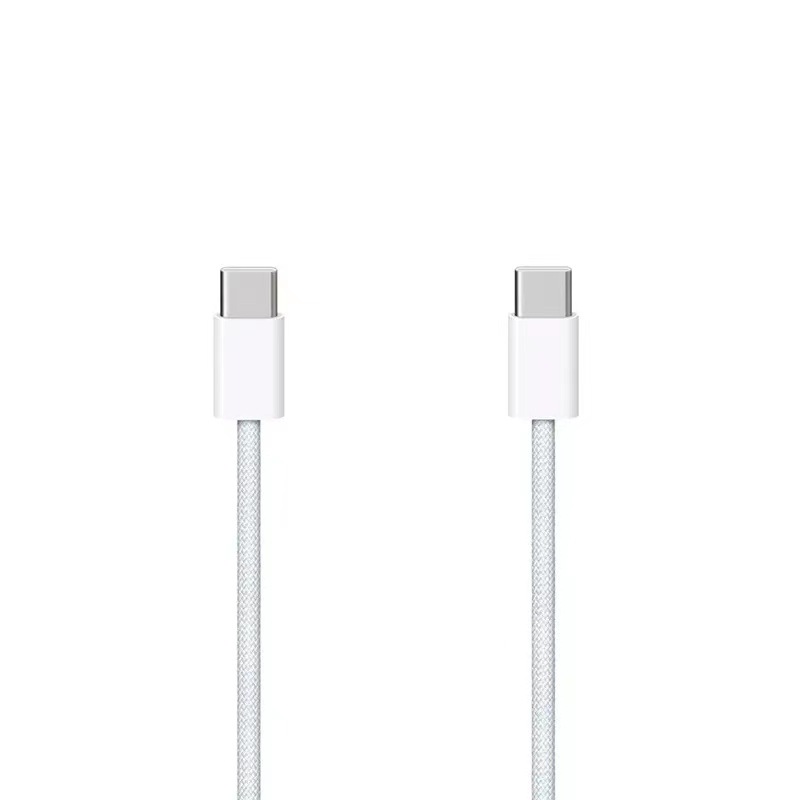 Doble tipo-C cable trenzado 66w super rápido cable de datos de carga para Apple iphone15 teléfono móvil iPad ordenador