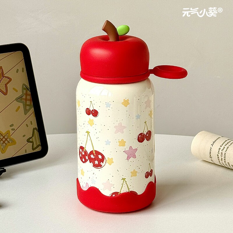 ins女生高颜值保温杯便携学生316不锈钢新款小众简约可爱直饮水杯|undefined