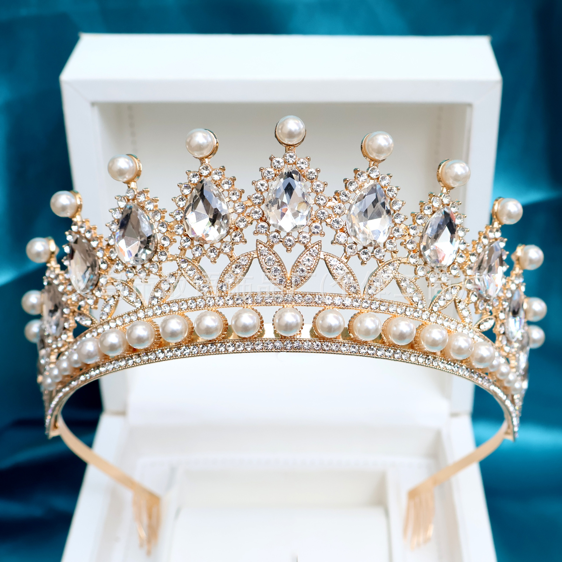 Bridal Accessories Rhinestone Crown Headband European And American Headwear Photography Birthday Hair Accessory Wedding_voghion.com