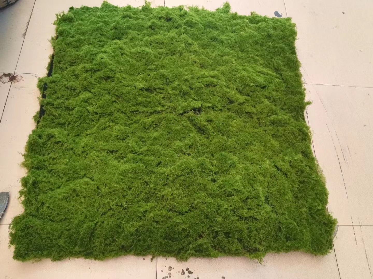 Curved silk concave and convex flocking spring color 1 piece (50X50cm)
