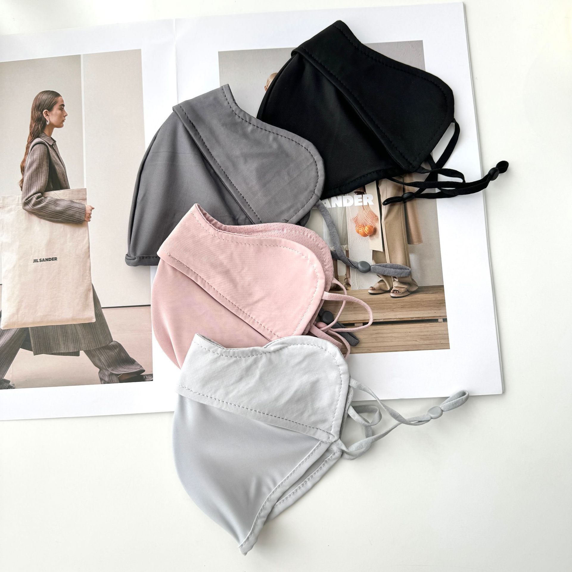 UPF50+ sun protection women's ice silk high-endurance summer full-face UV shield breathable eye corner mask