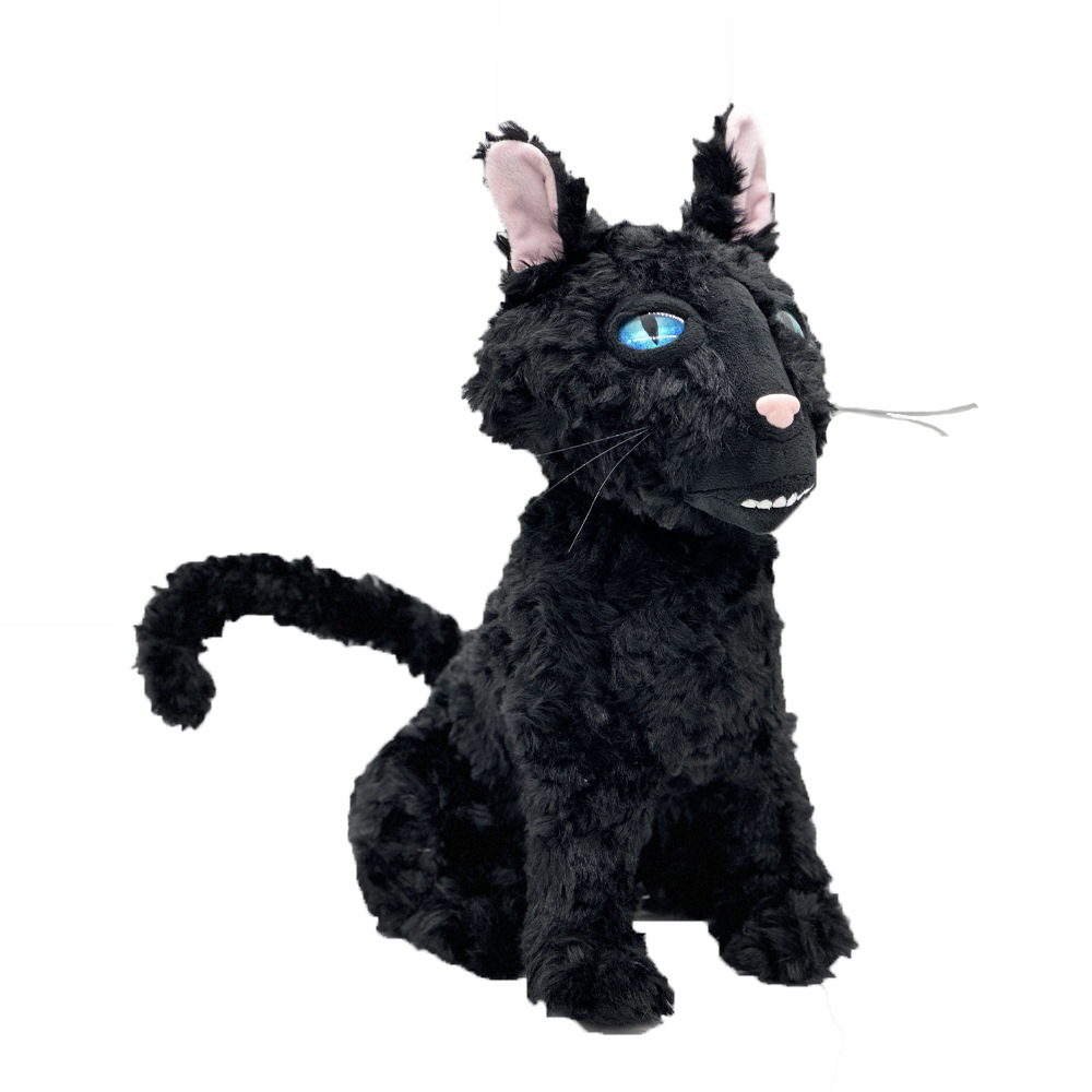Nuevo peluche de gato Coraline de cruce fronterizo, gato negro, peluche Caroline, muñeco de peluche._voghion.com