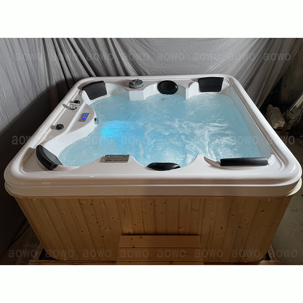 bañera de masaje acrílica al aire libre spa6 personas piscina acrílica bañera casa de baño