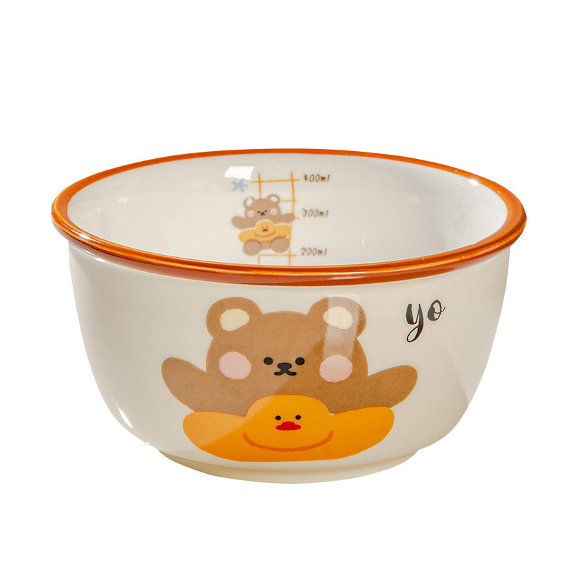 アニマルランド ライスボウル ホーム 2025 新しい誕生日ギフト食器子供用小ボウル個人用かわいい磁器ボウル|undefined