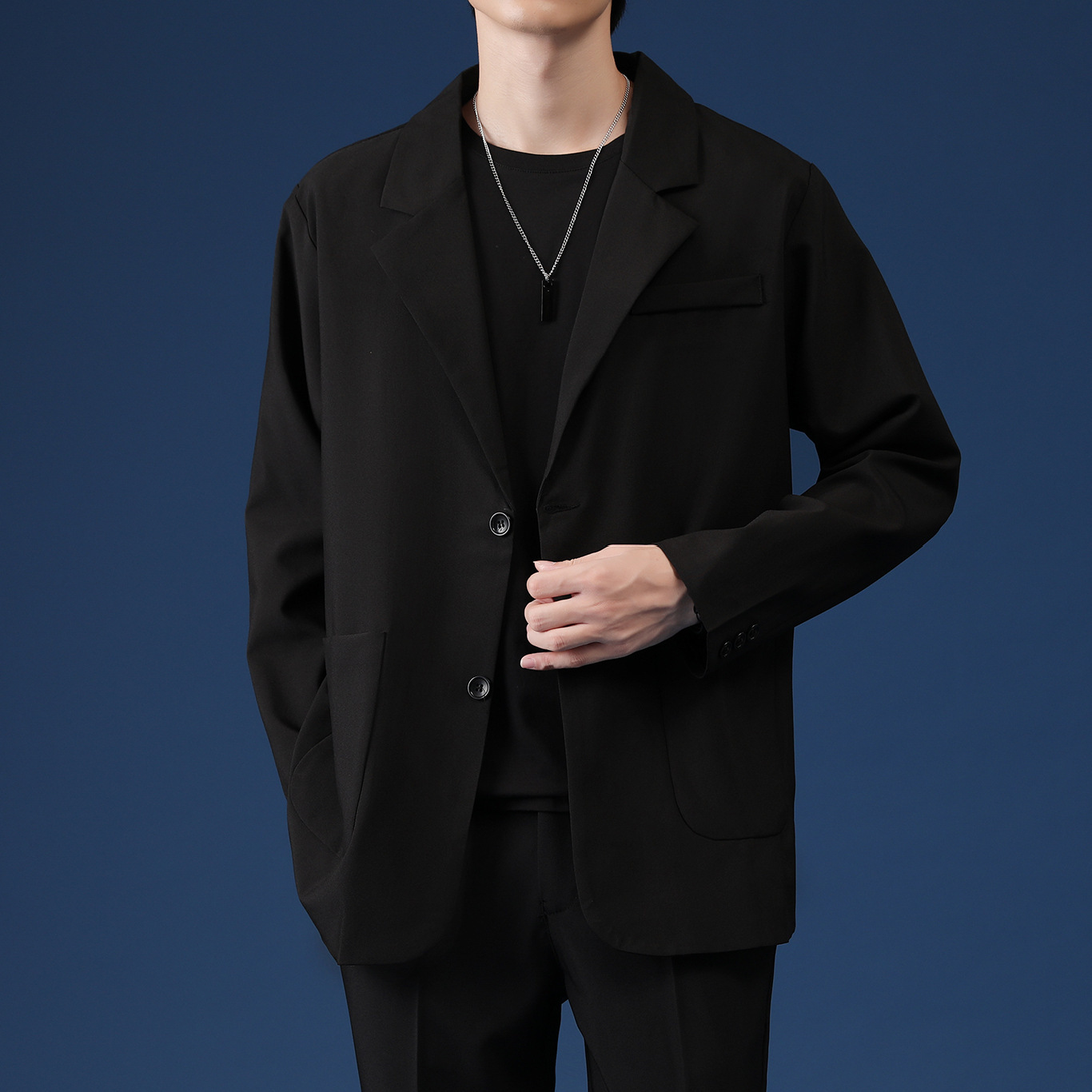 Primavera y otoño chaqueta de traje casual hombre DK blusa de moda coreana multifuncional chaqueta de traje pequeño chaqueta