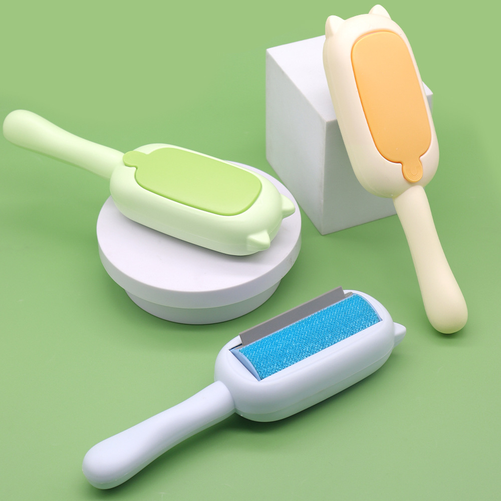 Rodillo, depilación para mascotas, cepillo de eliminación de pelo electrostático, cepillo de pelo de gato, artefacto, ropa, sábanas, cepillo de raspado, limpiador de pelo de perro