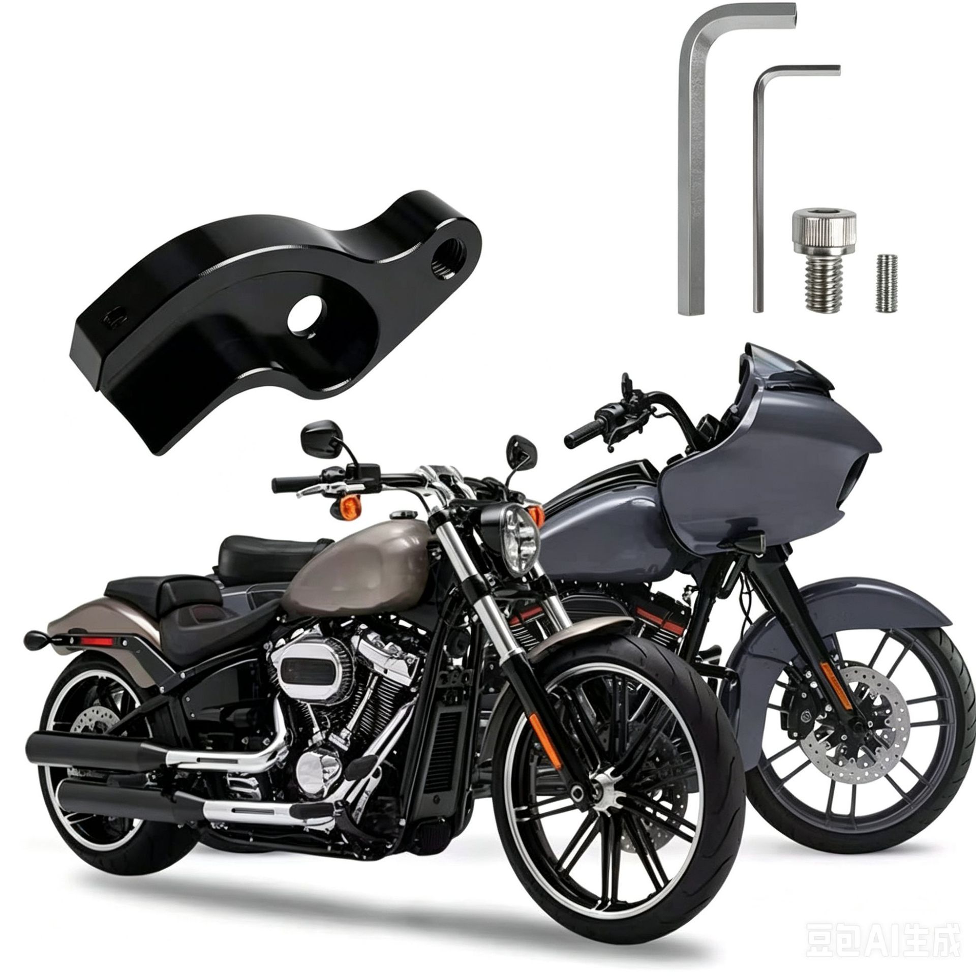 Motorcycle Ez-Shift Neutral Assist System Compatible with 2017-2026 Harley Road Glide Assist Bracket