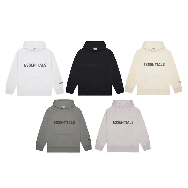 2020Ss Fog Essentials Letter-Print Sweatshirt Trendy Hoodie Unisex Style with Hood