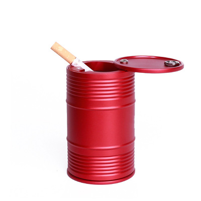 Chaopai originality fashion The car Car vehicle ashtray With cover rotate Metal automobile ashtray gift