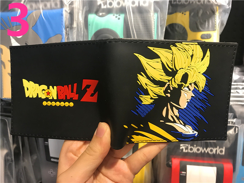 Anime Dragon Ball periférico dinero corto wukong Wu palabra estudiantes masculinos y femeninos corto monedero titular de la tarjeta en stock