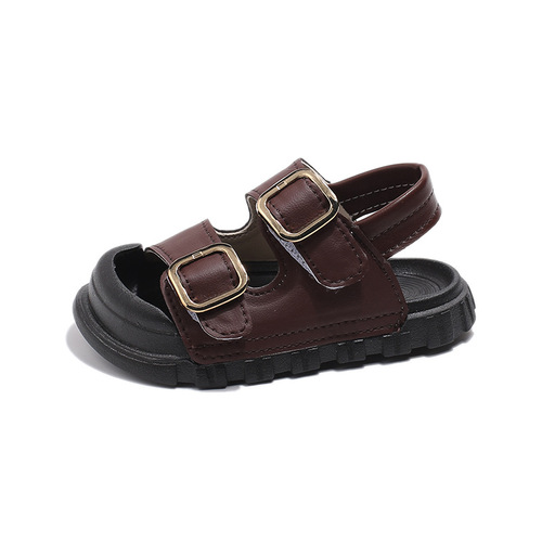 Children's summer sandals for girls, soft-soled beach shoes, unisex sandals for big kids, baby high-fashion outdoor shoes