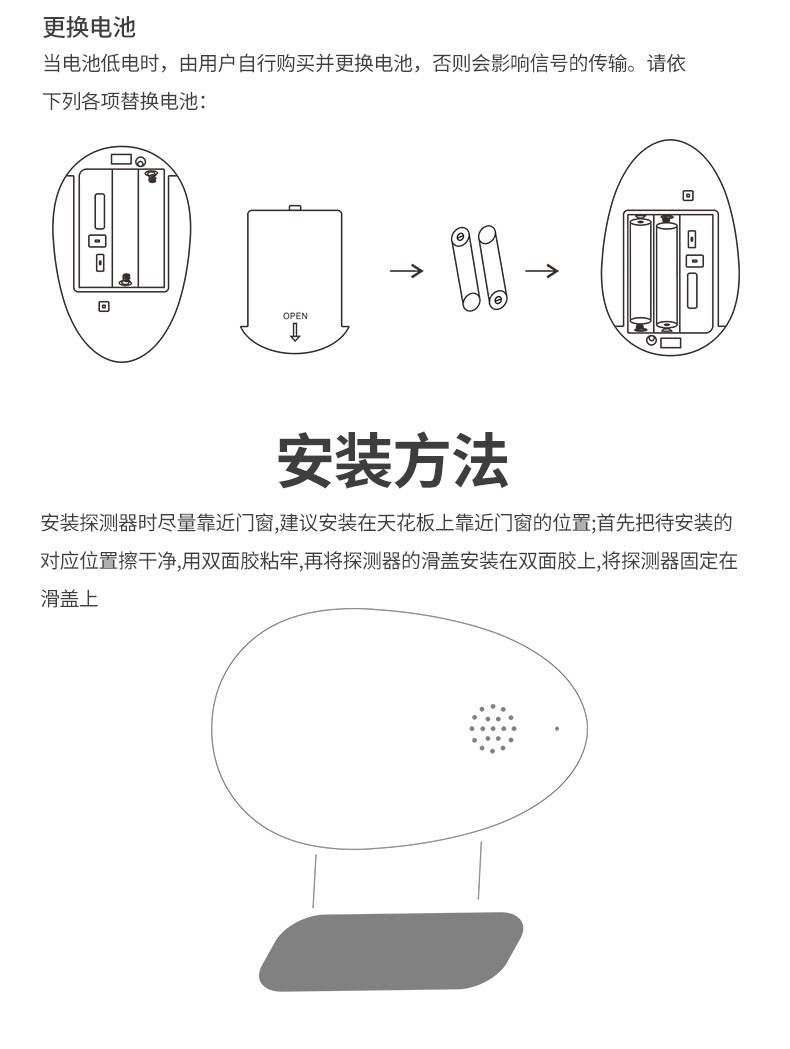 GB2-有线玻璃破碎探测器音频探测器玻璃破碎震动报警器详情4