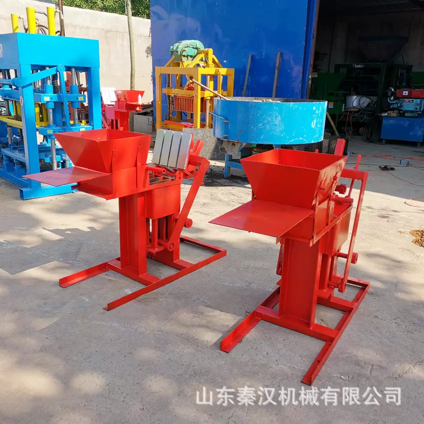 非洲家用粘土制砖机小型外贸泥巴制砖机东南亚手动积木土制砖机