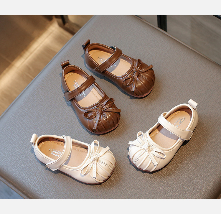 Mocassins en cuir pour filles avec semelle souple princesse_voghion.com