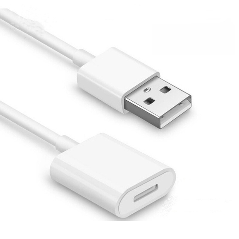 Cross-border applicable Apple Pencil Capacitive Pen Pencil USB to lightning Female Extension Cable Charging Cable