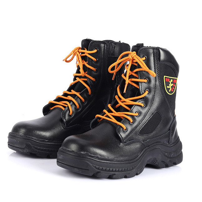 消防作战靴防穿刺头层牛皮森林消防抢险救援靴防火靴慕峰河北其他