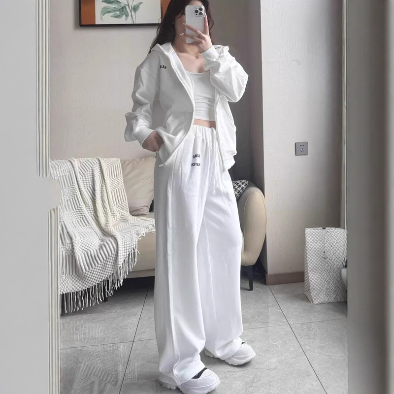 高品质skim**卡戴珊加绒连帽拉链短长裤圆领卫衣套装女|undefined