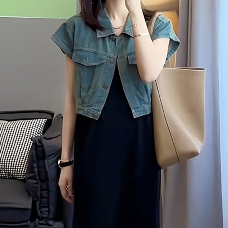 데님 재킷 원피스