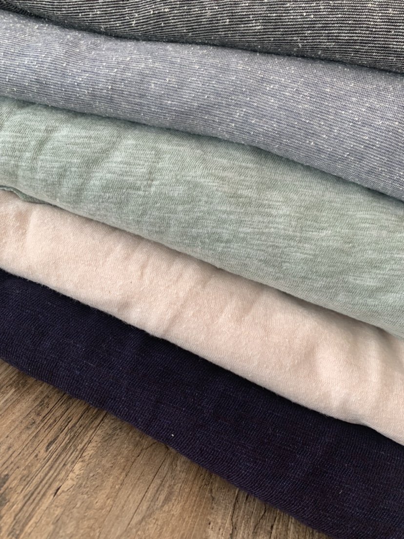 高档汉麻针织布料T恤背心打底衫服装面料大麻有机棉桑蚕丝其他