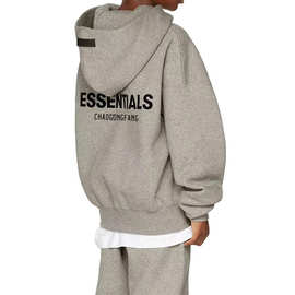 ESSENTIALS儿童秋冬加绒休闲童装男童女童新款卫衣中小童套头衫