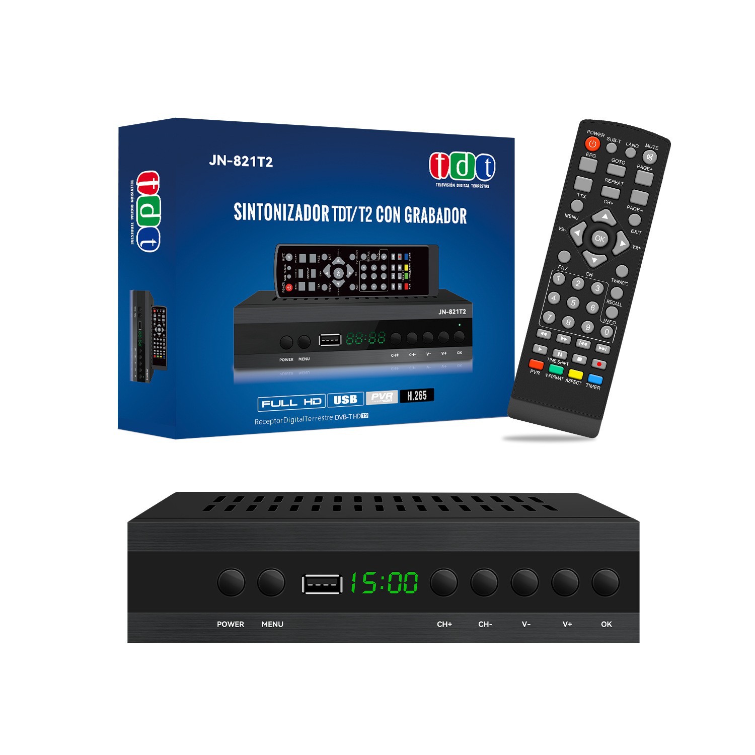European Poland France Set-Top Box Dvbt2 Set-Top Box Spain 4K Hevc Dvbt2 Set-Top Box in Stock