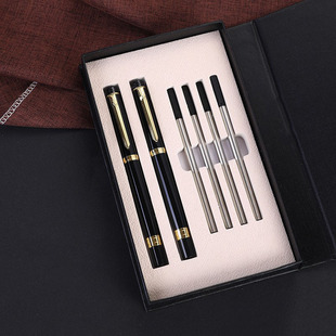 Manufacturer's New Metal Signature Pen Business Office Meeting Gel Pen Custom Logo Hotel Advertising Gift Pen Wholesale