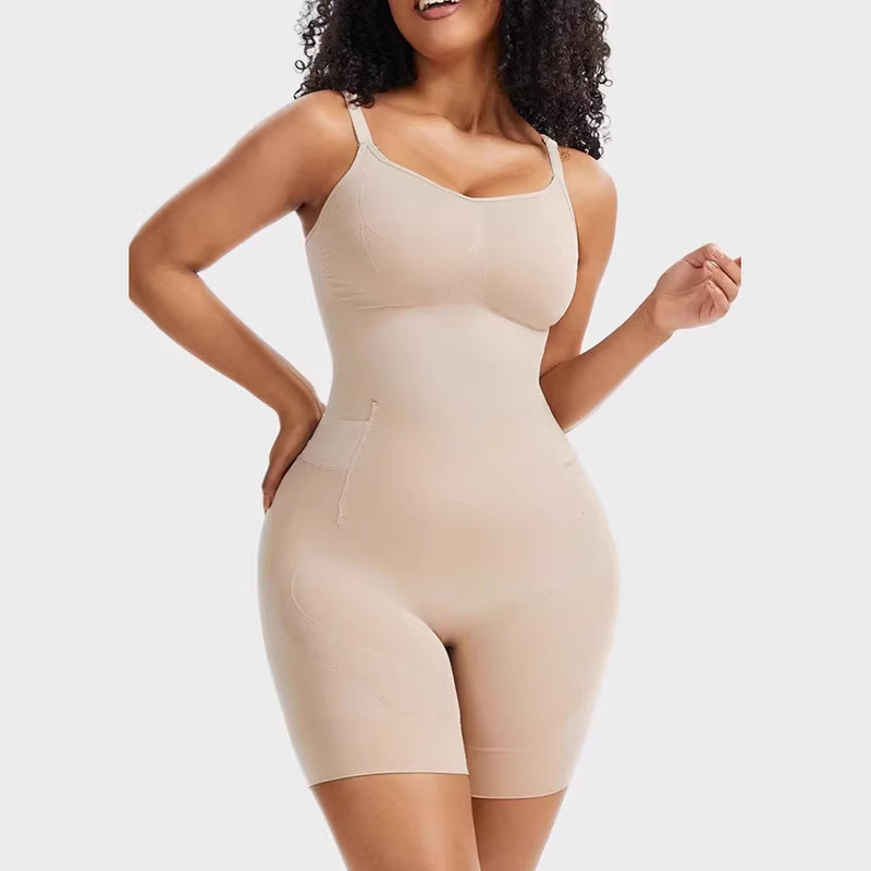 European and American Plus-Size Shapewear Jumpsuit, High-Elastic Tummy Control and Butt-Lifting Shapewear, Seamless Body Shaper, Cross-Border Foreign Trade Women's Clothing European and American Plus-Size Shapewear Jumpsuit, High-Elastic Tummy Control and Butt-Lifting Shapewear, Seamless Body Shaper, Cross-Border Foreign Trade Women's Clothing