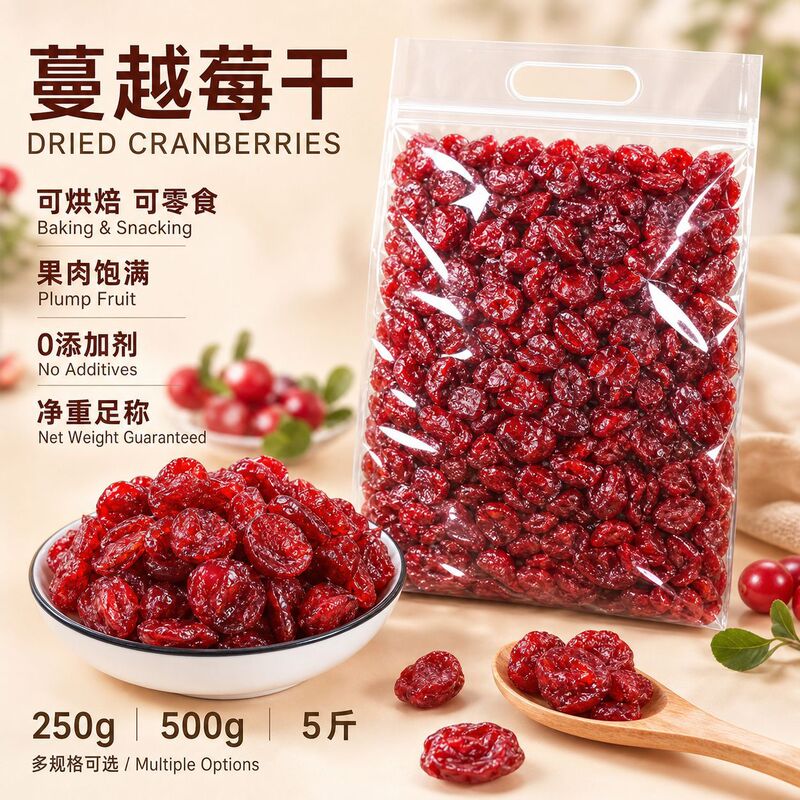 One-piece delivery dried cranberry 500g preserved fruit dried fruit daily nut baking Raw Materials Specialty wholesale
