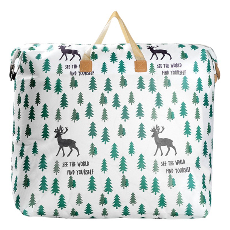 Edredón bolsa de almacenamiento ropa grande bolsa de equipaje de gran capacidad edredón de algodón impermeable a prueba de humedad bolsa de mudanza estudiante bolsa de embalaje