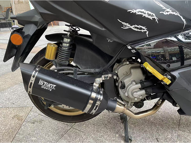 Suitable for Skyhawk Motorcycle Tx250 Exhaust Pipe Modification Skyhawk Tx250 Front Full Section Exhaust Pipe Chimney