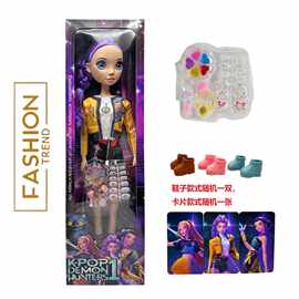 猎魔女团公仔大眼睛猎魔跨境22寸带音乐6关节吹瓶身体带 真化妆品