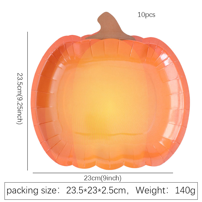 가운데 노란색 호박 9inch 접시 10개