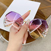 Sunglasses, face blush, glasses, 2023 collection, suitable for import, fitted, internet celebrity, Korean style