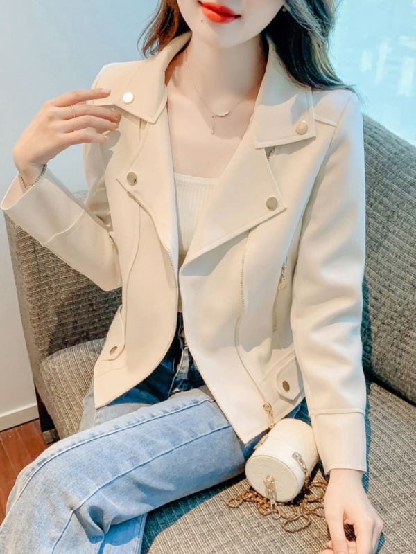 小香风短款外套女2025年春秋新款气质翻领西装洋气外穿长袖上衣潮|undefined