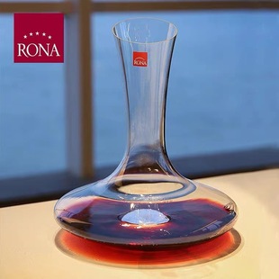 Czech Nona rona Imported Crystal Decanter Red Wine Decanter 1500ml Oblique Decanter Classic Atmosphere