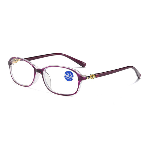 23 new anti-blue light reading glasses for middle-aged and elderly women, metal dot paint with box, presbyopia glasses wholesale ZJ