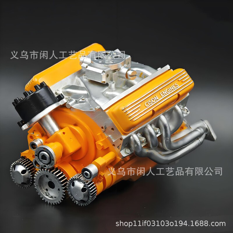 国境を越えた人気のエンジン V8 エンジン装飾品キット ガソリン オーバーヘッド バルブ装飾品 樹脂工芸品装飾品|undefined