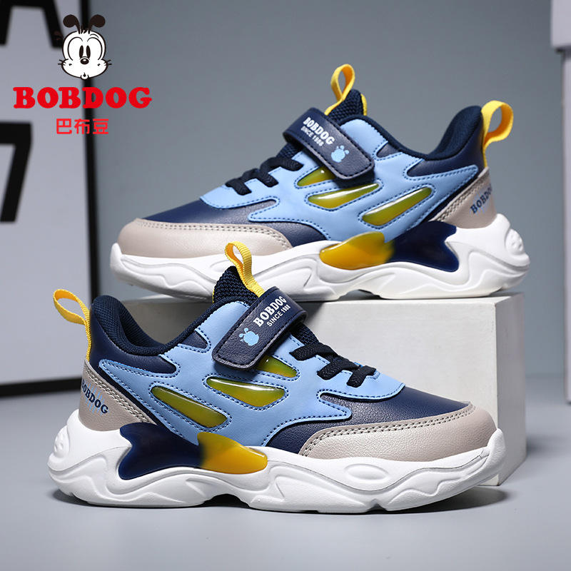 Babu Bean zapatos para niños zapatos deportivos para niños 2025 nuevo otoño de cuero para niños impermeables zapatos casuales para niños