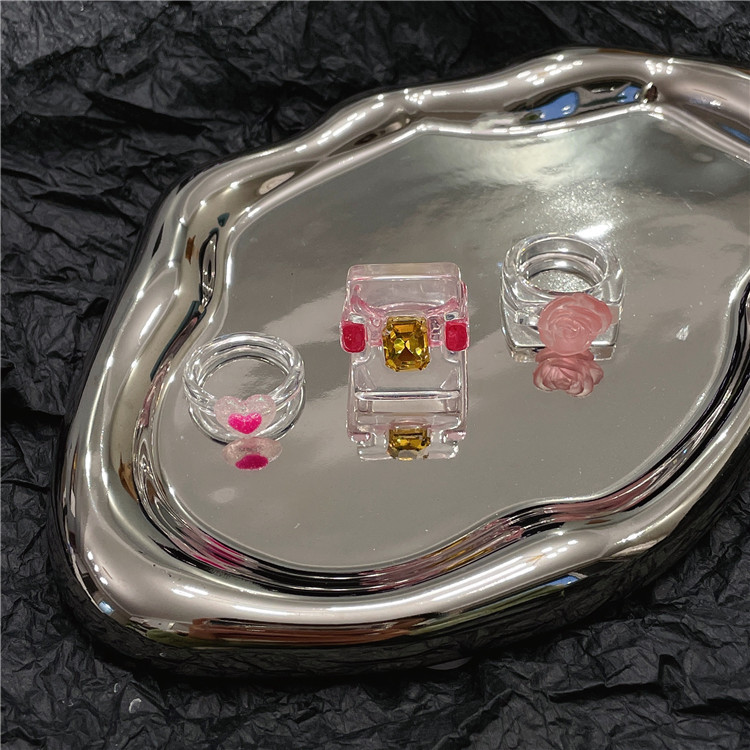 Rings Classification One Size Ring Size Fashion Star Heart Shape Flower Plastic Resin Women's Rings