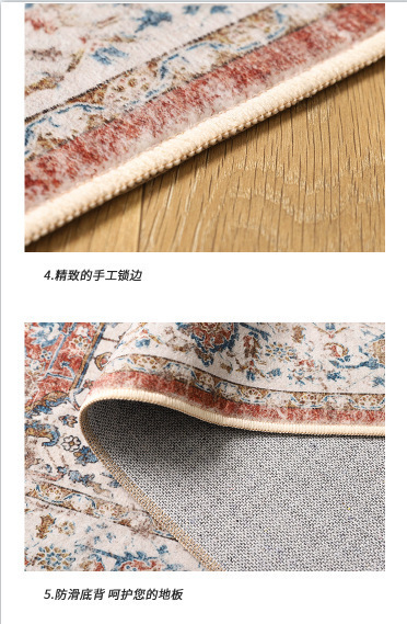 Cross-border exclusive supply of Nordic-style large area rugs for living rooms, bedroom bedside rugs, and floor mats, available in stock and shipped within 48 hours