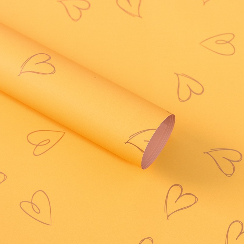 Papel de embalaje de flores Yiwu fábrica al por mayor ramo de rosas papel de embalaje de dos colores Ouya papel dulce papel impermeable