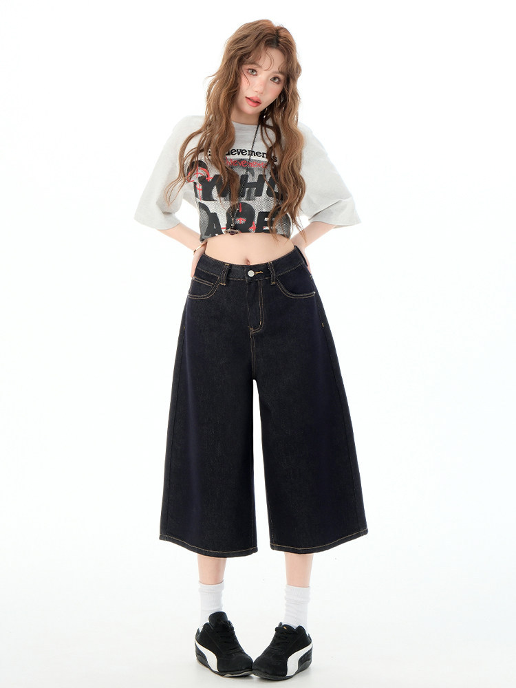 Dark blue jeans