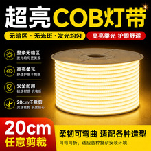 跨境亚马逊川越照明高压灯带户外防水工程亮化线条灯220vCOB灯带