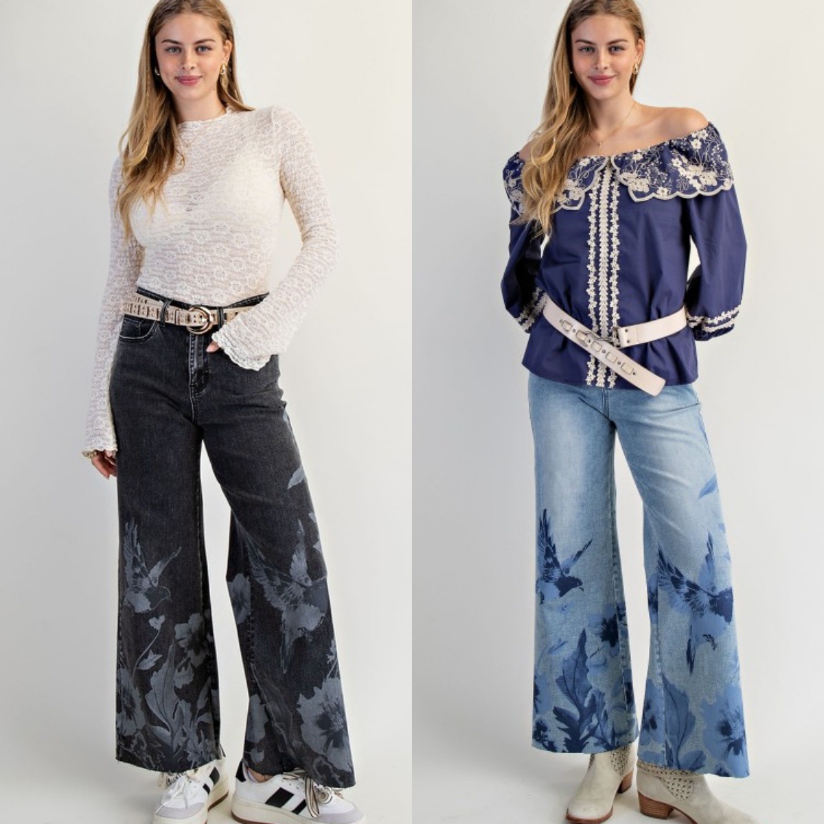 Amazon 25 Autumn and Winter New Cross-Border European and American Clothing Fashionable Versatile Bootcut Jeans High-Waisted Casual Pants for Women