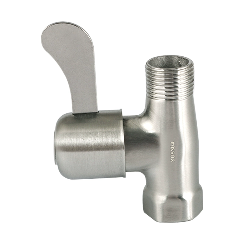 Straight-through valve 4 points switch water valve 304 stainless steel angle valve water pipe stop valve faucet valve outer wire inner and outer wire