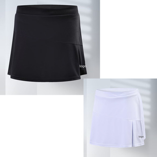 2023 New skew ~ badminton culottes quick-drying women's casual beautiful black and white sports skirt skirt bottoms