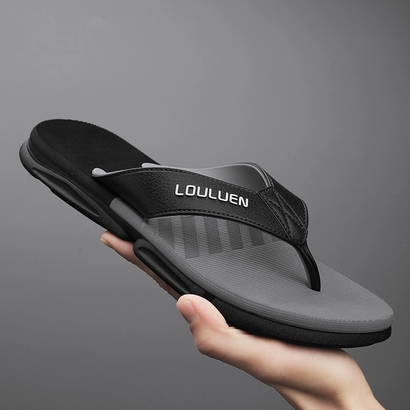 2023 летние новые шлепанцы, мужские шлепанцы, повседневные Модные Нескользящие отличительные модные сандалии для верхней одежды для мужчин